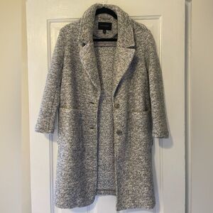 Banana Republic | Wool Blend Long Peacoat| Grey| Size: XXS petite